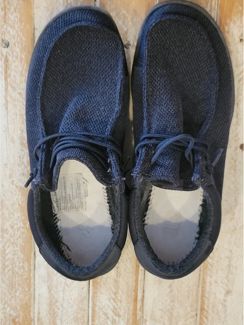 Hey Dude Paul Sox Micro Size 8 Men's Casual Shoe - Black